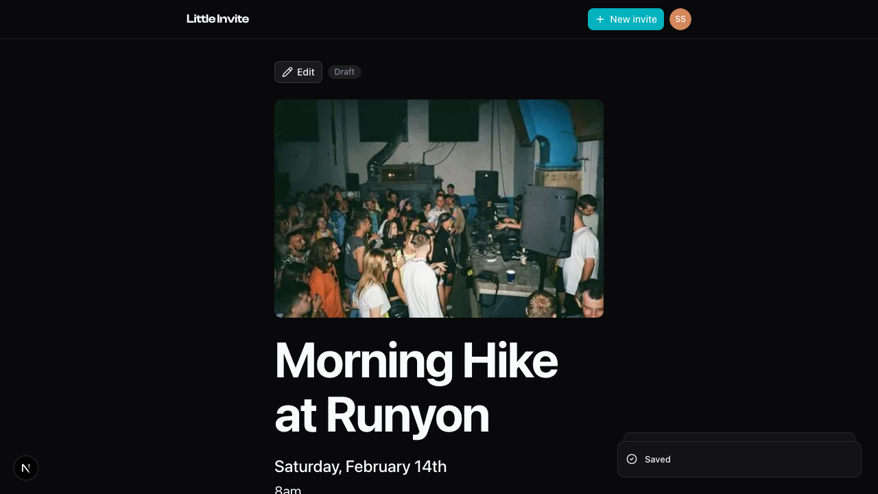 Publish button